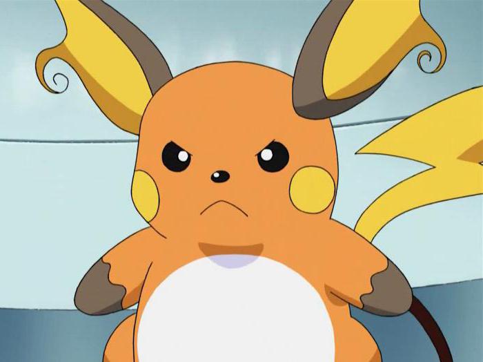 Pokémon Raichu: vývoj Pikachu. Vše o monstrum - charakteristický, Pokemon GO, role v seriálu 